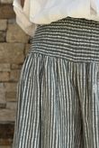 Marina Chalk Stripe Palazzo Pant Khaki